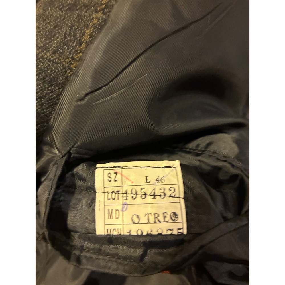 Lorenzo Solbiati Mens 100% Pure Wool‎ Plaid Blazer Jacket Grey 46L Italy Vintage - Picture 4 of 8